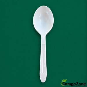 Compostable Serving Spoon – 150mm White