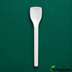 Compostable Mini Spatula – 90mm White